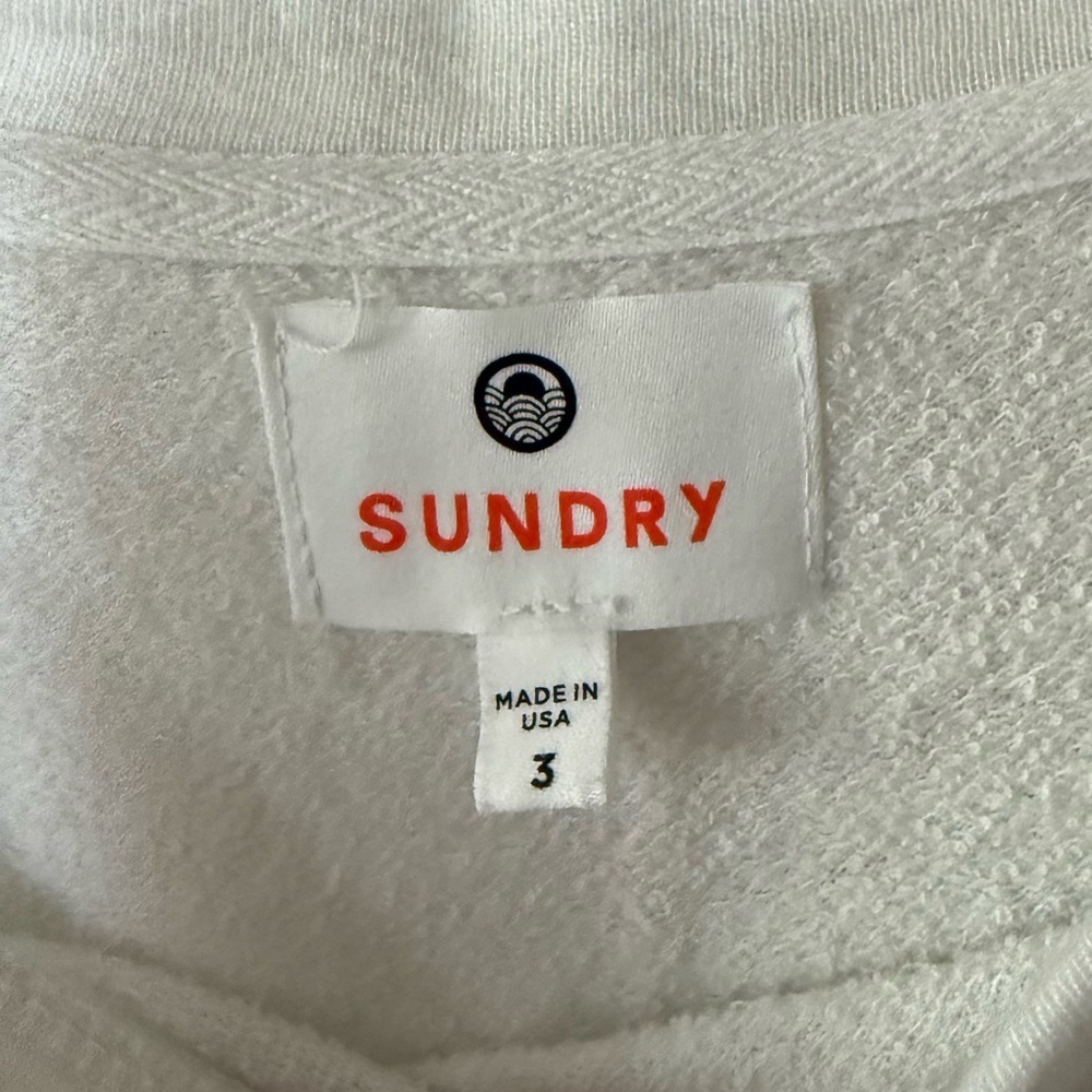 Sundry|Boho Dip dyed ombré  Pink and Yellow Crewneck Sweatshirt•••size large - Picture 8 of 13